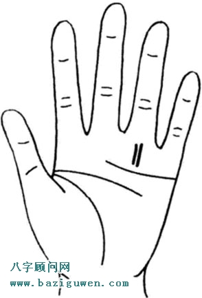 有两条并列的太阳线