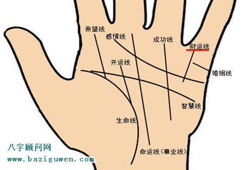 手相财运线