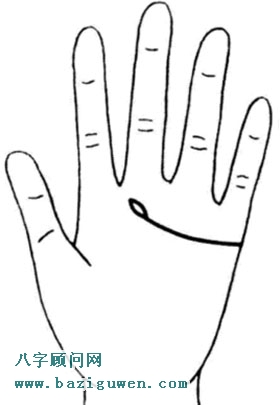 感情线上有岛纹出现在末端