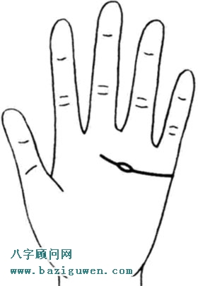 感情线上有岛纹