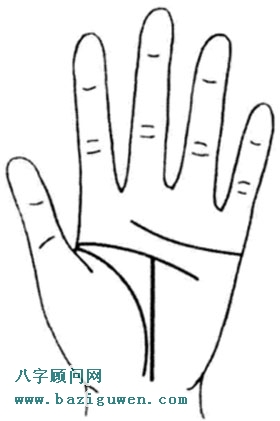 命运线止于头脑线