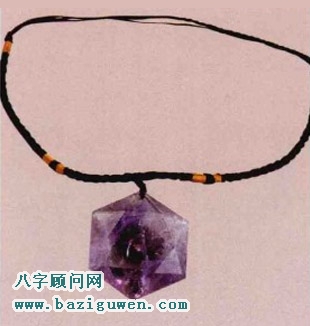 紫晶吊坠