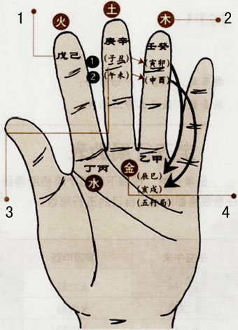 紫微斗数排盘之定五行掌中诀